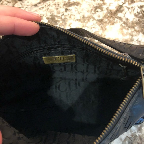 Caroline Herrera black leather small purse - Picture 3 of 7